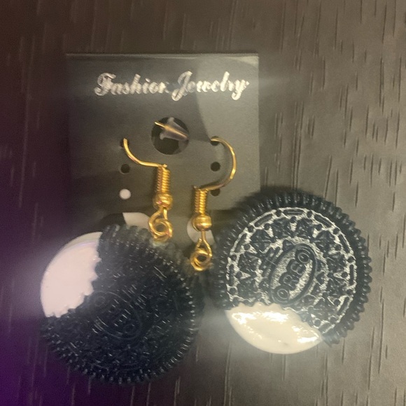 Jewelry - Oreo Cookie Earrings NWT